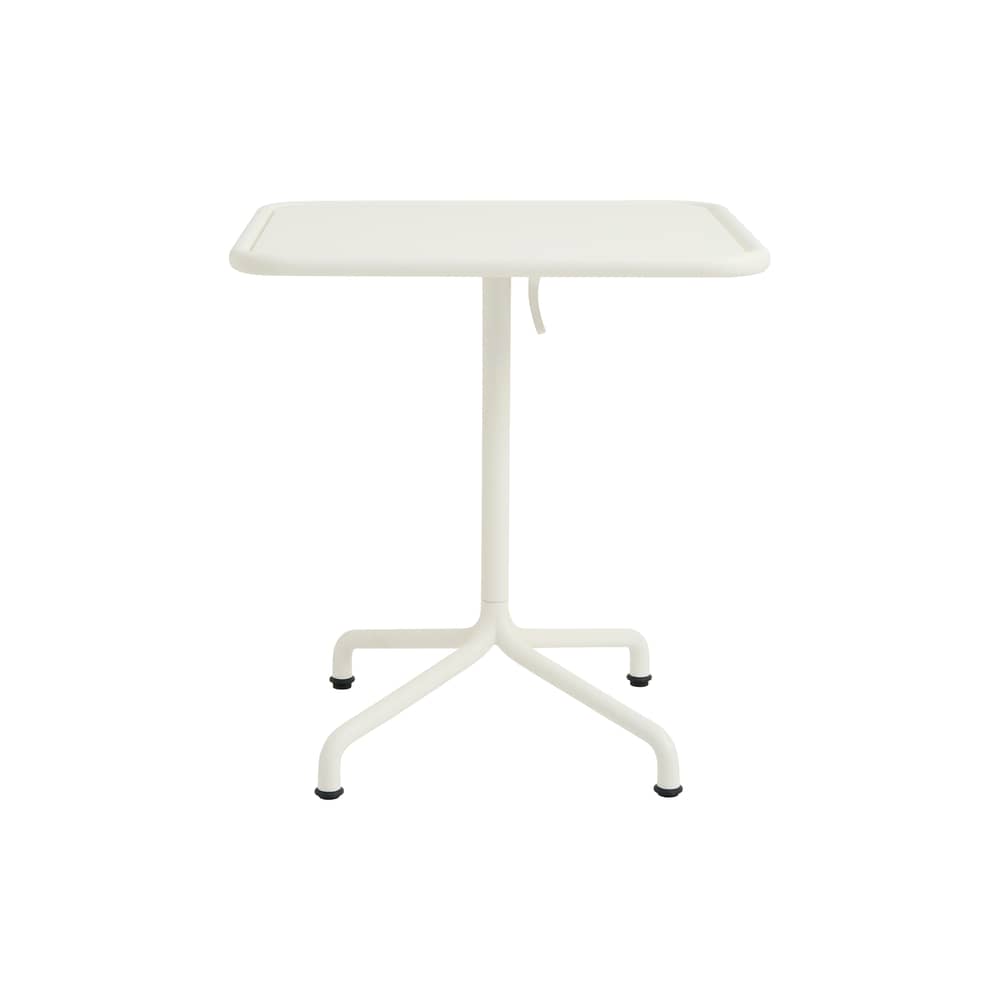 Table rectangulaire Deville métal blanc / 60 x 70 cm - Hay - Blanc crème - 