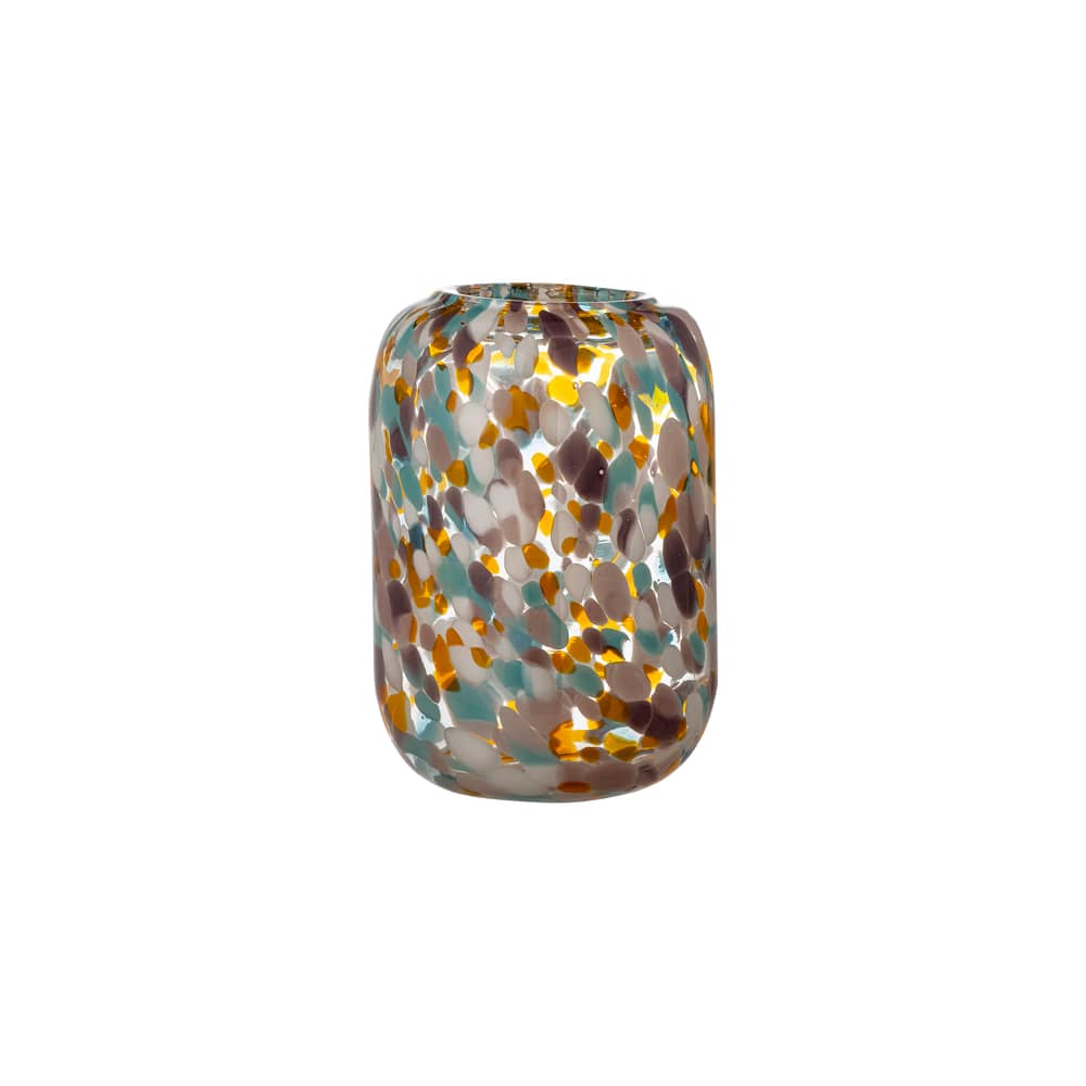 Vasen Vidia glas bunt / Ø 13 x H 18 cm - Mundgeblasenes Glas - Bloomingville - Mehrfarbig - mundgeblasenes Glas