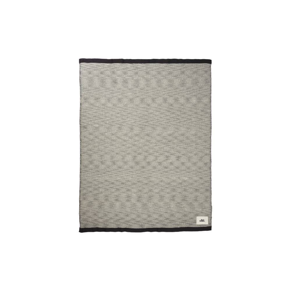 Plaid Thread noir / 140 x 180 cm - Tom Dixon - Noir & blanc - Coton, Laine