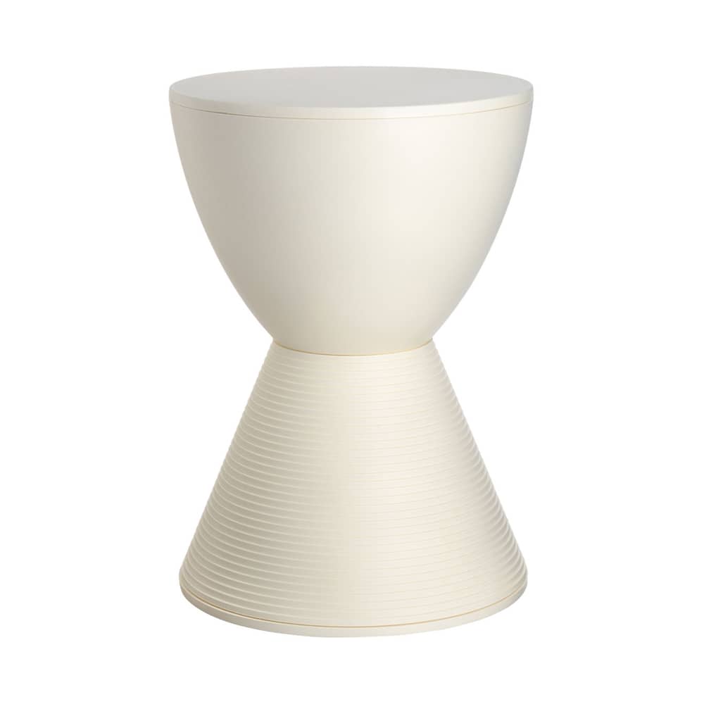 Tabouret Prince AHA plastique blanc / Philippe Starck, 1996 - Kartell - Blanc cire - Polypropylène
