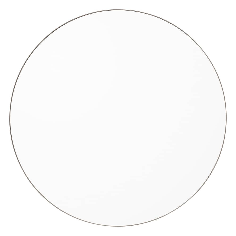 Wandspiegel Circum Large spiegel holz natur / Ø 110 cm - AYTM - Klar (farblos) / Graubraun - Glas, mitteldichte bemalte Holzfaserplatte