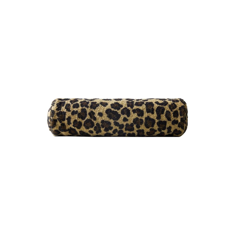 Cuscino Panther Small tessuto marrone / Ø 13 x 50 cm - HK LIVING - Ø 13 x 50 cm - Espanso, Tessuto poliestere