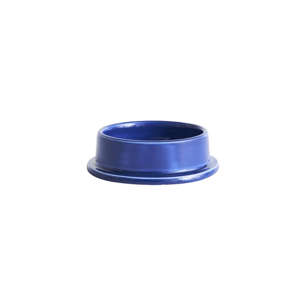Portacandela Column Medium ceramica blu / Per candela blocco - Ø 11 cm - Hay - Blu - Maiolica