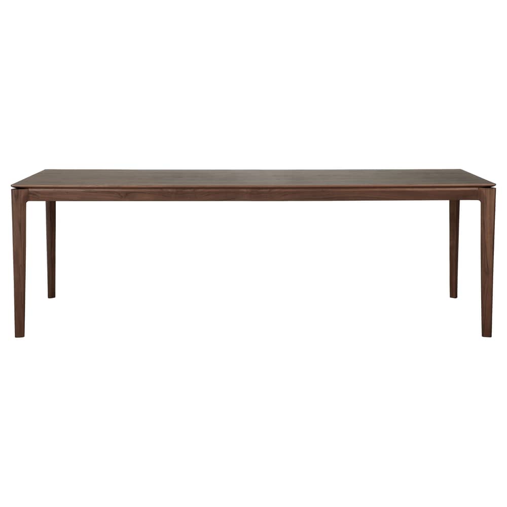 Bok Rectangular table wood brown / 240 x 100 cm - 10 people - Ethnicraft - Burnish Teak - Brown-stained solid teak
