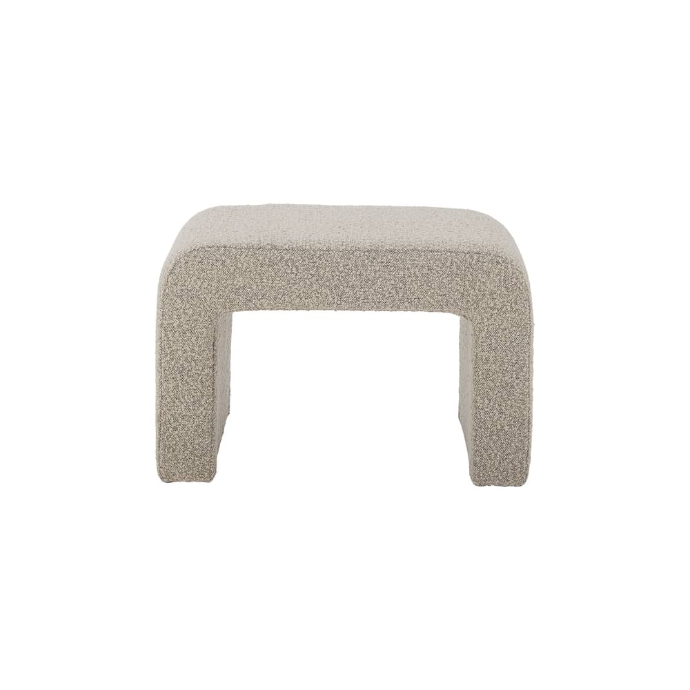 Sitzkissen Bobbie textil beige /70 x 40 cm x H 45 cm - Bouclé-Stoff - Bloomingville - Beige (Bouclé-Stoff) - Holz, Schaumstoff, Schlingenpol