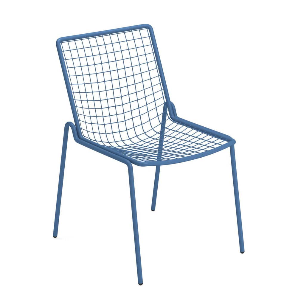 Chaise empilable Rio R50 métal bleu - Emu - Bleu - Acier