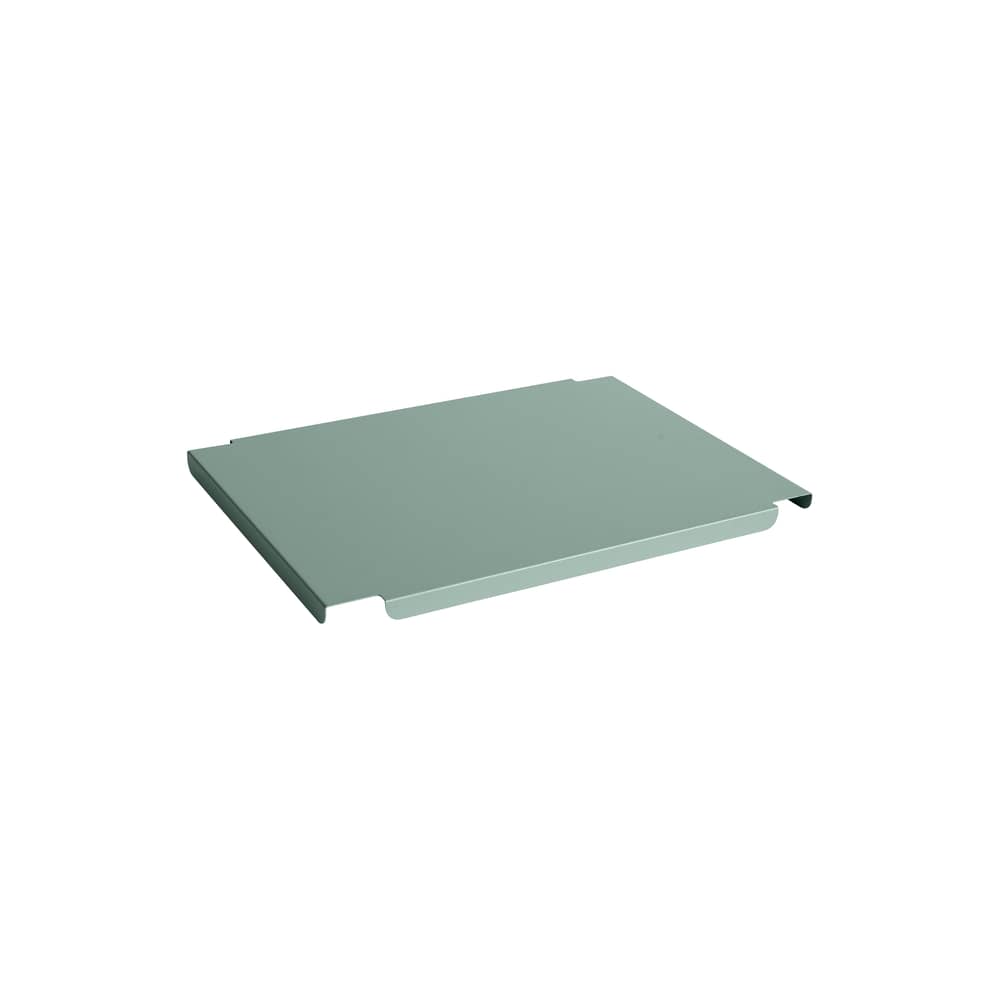 Couvercle  métal vert / Pour panier Colour Crate Medium 26,5 x 34,5 cm - Hay - Vert Sauge - Acier