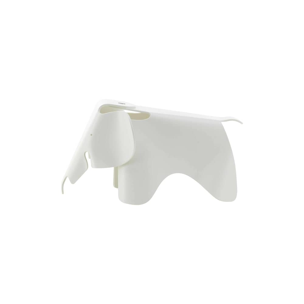 Dekoration Eames Elephant RE (1945) plastikmaterial weiß / Small - L 39 cm / Recycelter Kunststoff - Vitra - Weiß - Recyceltes Polypropylen