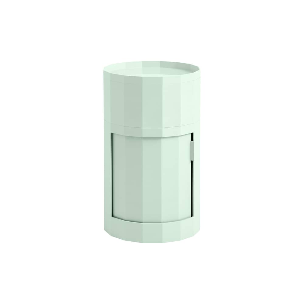 Rangement Facet High / H 66 cm - 1 porte / Avec roulettes - Hay - Vert menthe - ABS recyclé