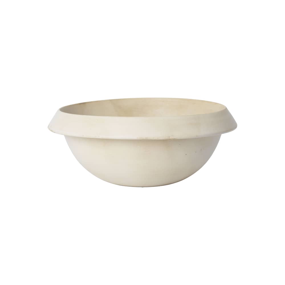 Salatschüssel Erena keramik beige / Ø 31.5 x H 12 cm - Ferm Living - Creme - Sandstein
