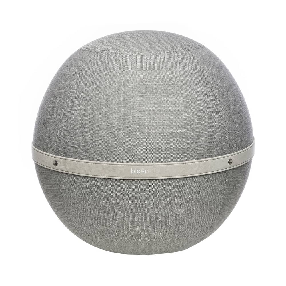 Ergonomischer Sitz Ballon Original XL textil grau / Ø 65 cm - BLOON PARIS - Elefantengrau - Polyester-Gewebe, PVC