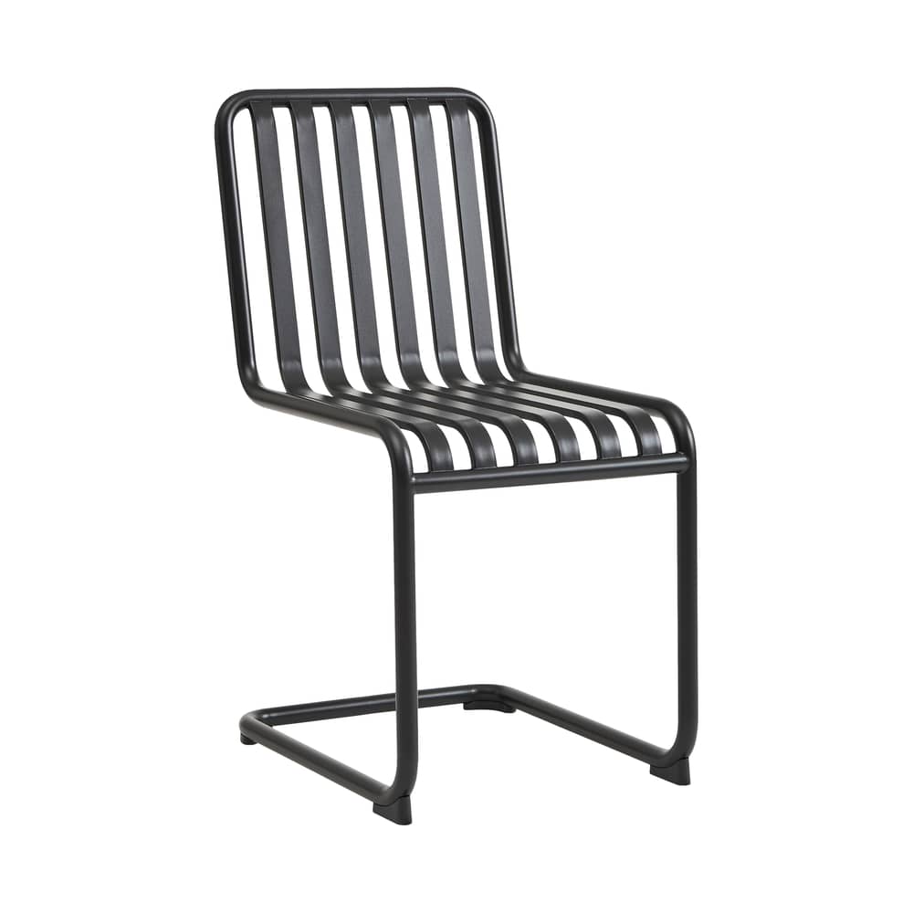 Palissade Cantilever Chair metal black - Hay - Charcoal grey - Powder coated steel