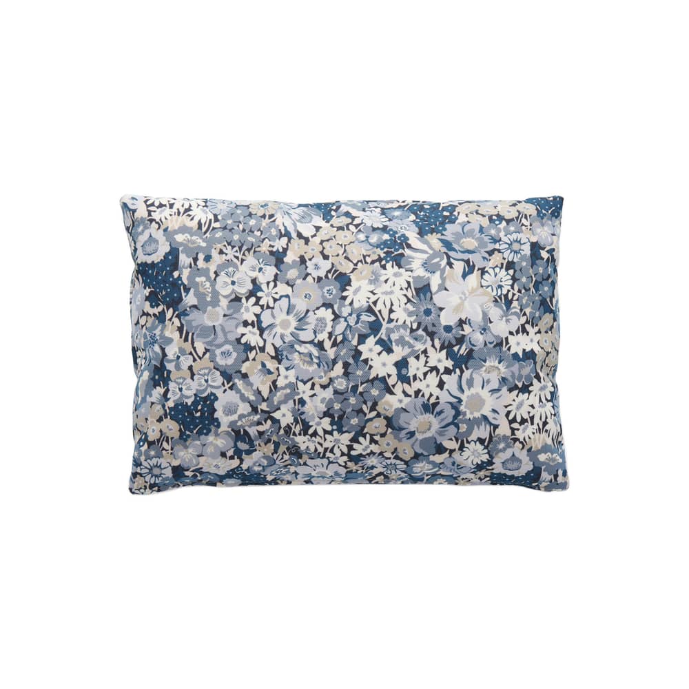 Cuscino per esterno Liberty tessuto blu / 45 x 32 cm - Kartell - Blu (Liberty Artemis) -  Ouate, Tessuto outdoor