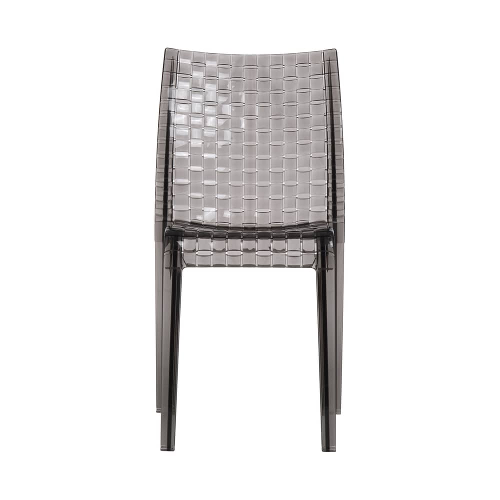 Chaise empilable Ami Ami plastique gris - Kartell - Fumé - Polycarbonate
