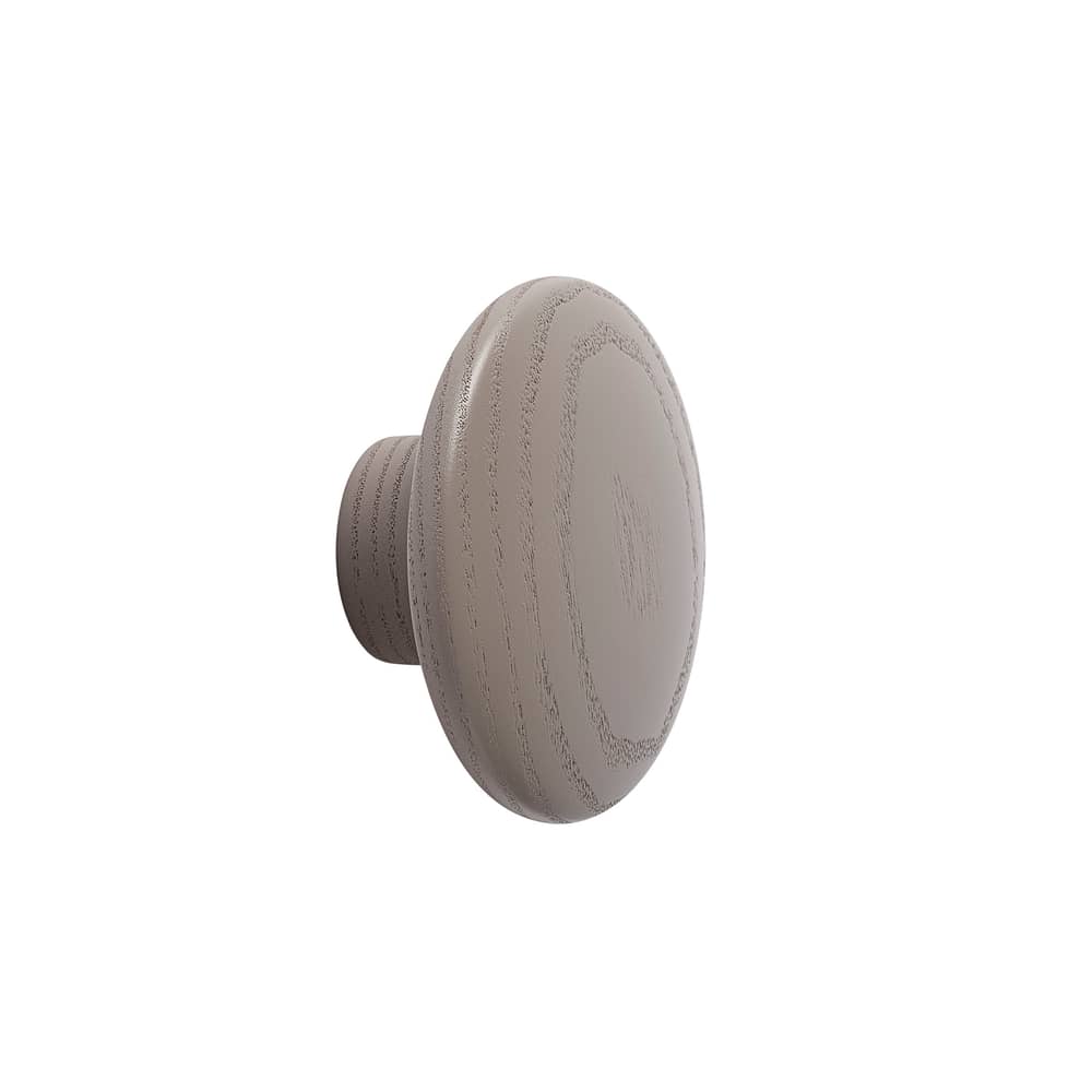 Patère The Dots Wood XS / Bois - Ø  6,5 cm - Muuto - Taupe - Frêne teinté