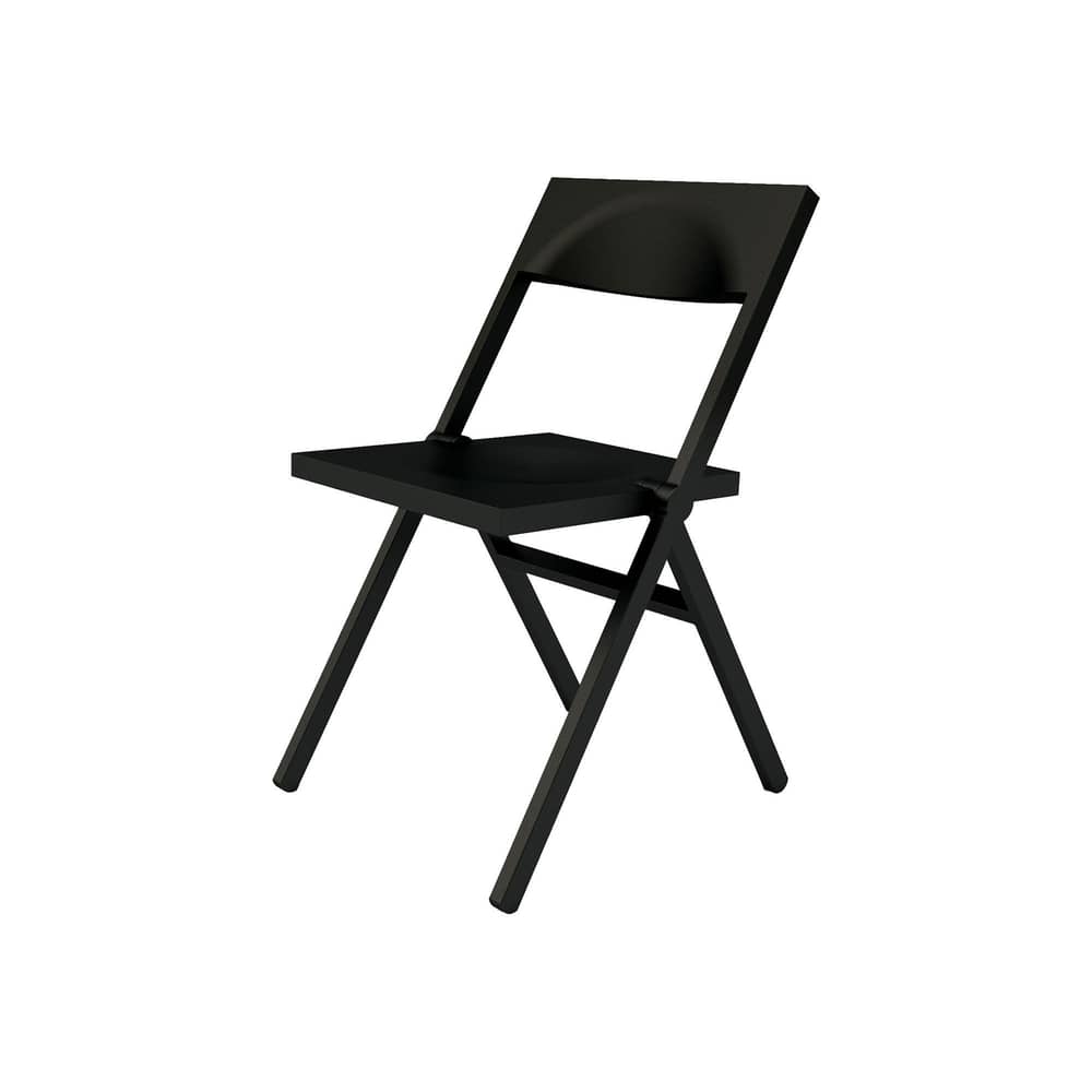 Chaise pliante Piana / David Chipperfield, 2011 - Alessi - Noir - Polypropylène chargé de fibre de verre