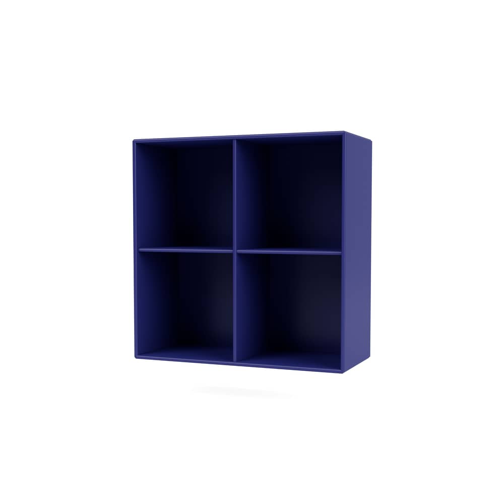 Rangement mural Show bois bleu / L 69,6 x P 30 x H 69,6 cm - MONTANA - Monarch 135 - MDF laqué
