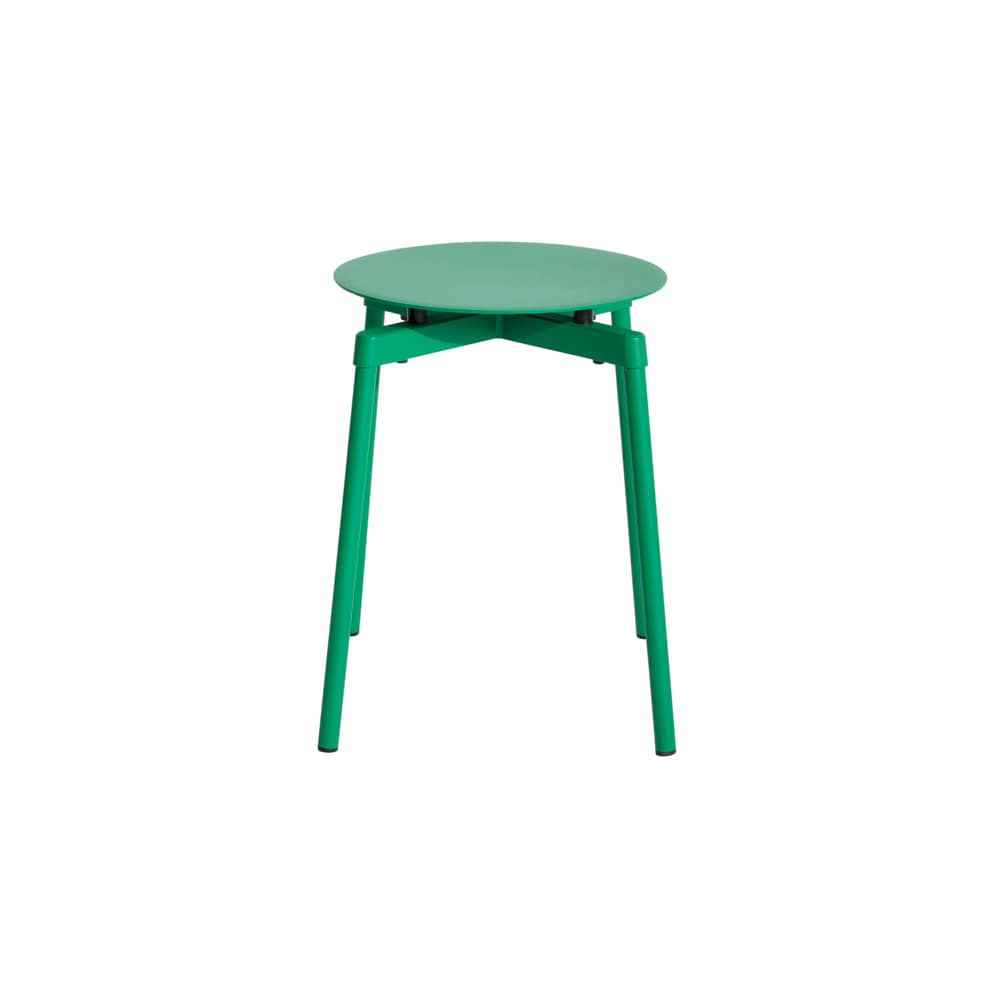 Stappelbarer Hocker Fromme metall grün / Aluminium - Petite Friture - Minzgrün - Aluminium