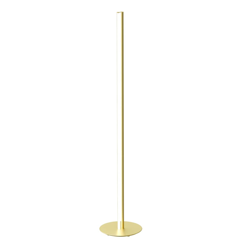 Stehleuchte Coordinates F gold metall LED / H 200 cm - Flos - Champagner eloxiert - extrudiertes Aluminium
