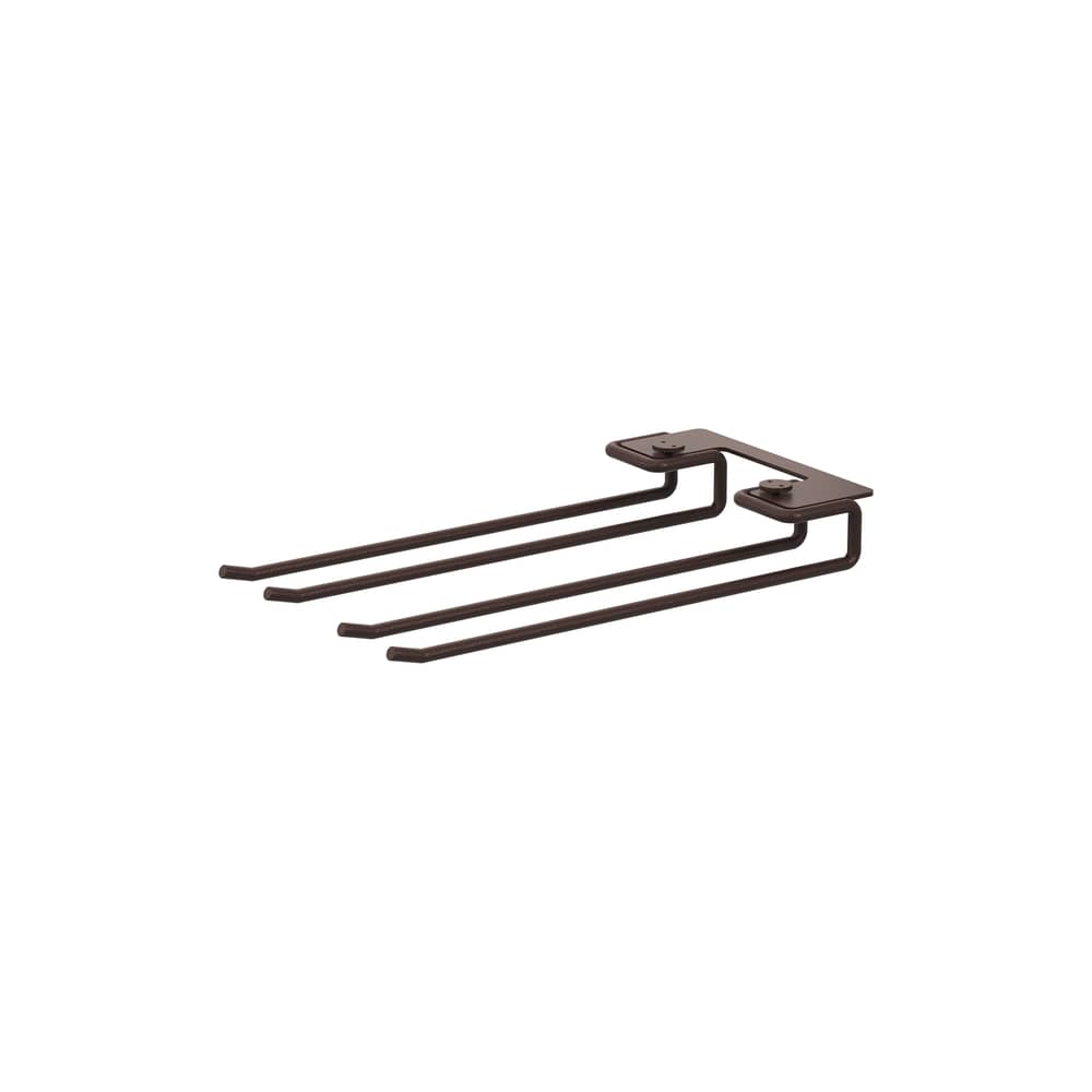  Accessory metal brown / Set of 2 Glass stands - D 30 cm - String Furniture - Dark brown - Powder coated steel