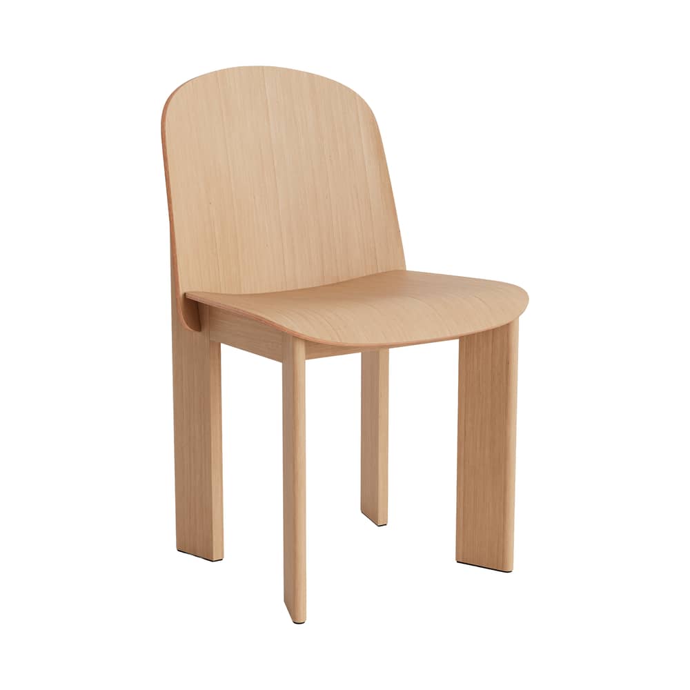 Chaise Chisel 65 bois naturel - Hay - Chêne laqué - Placage de chêne laqué