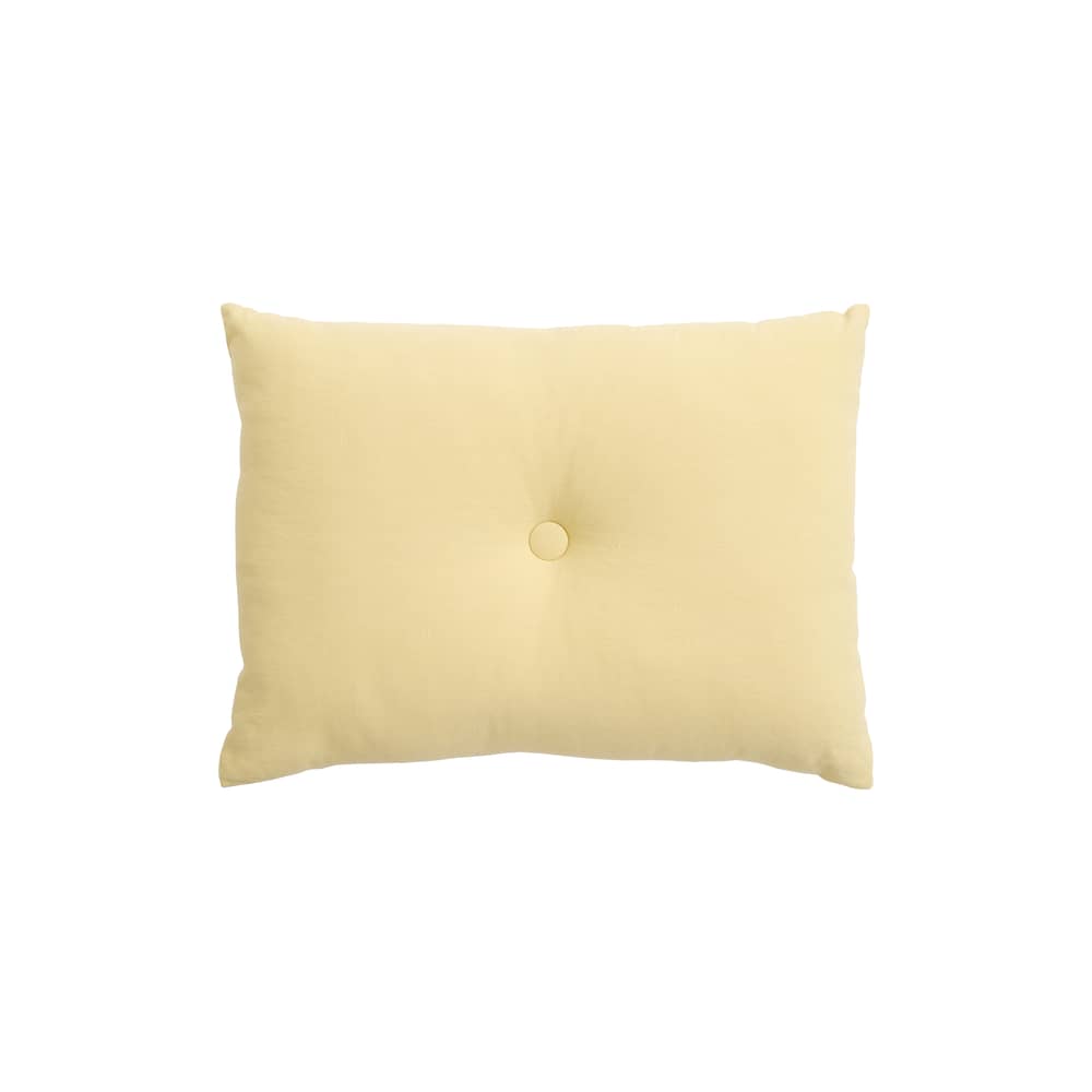 Coussin Dot Lin jaune / 60 x 45 cm - Hay - Jaune doux - Coton biologique, Lin