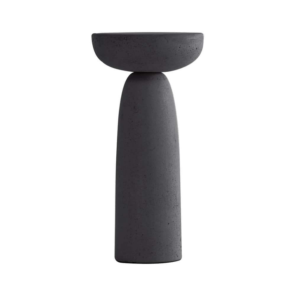 Table d\'appoint Olo Concrete / Ø 30 x H 61 cm - Béton ciré - Mogg - Anthracite - Béton ciré