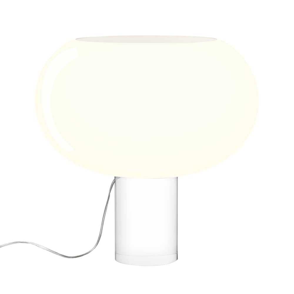 Buds 2 Table lamp glass white Artisanal glass / Ø 41 x H 42 cm - Foscarini - Warm white - Blown glass, PMMA