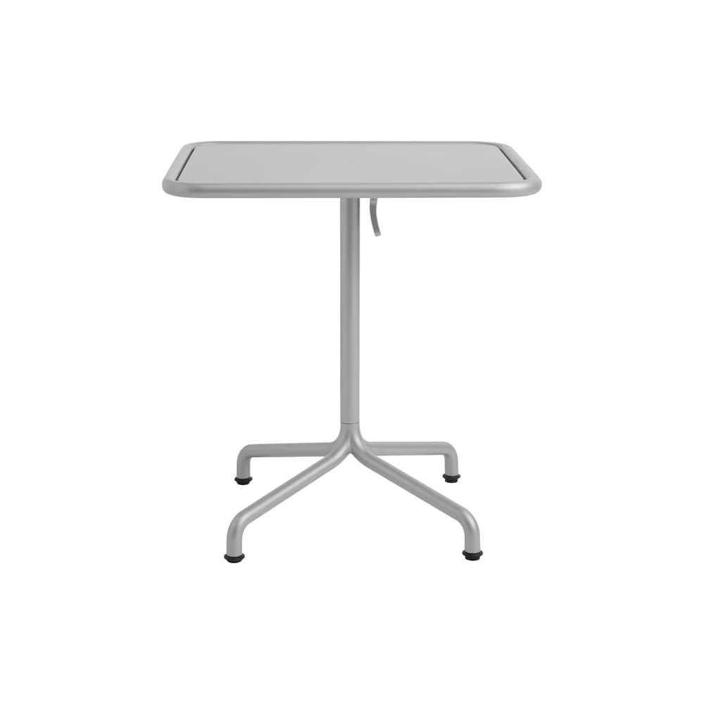 Table rectangulaire Deville métal gris / 60 x 70 cm - Hay - Gris argent - 