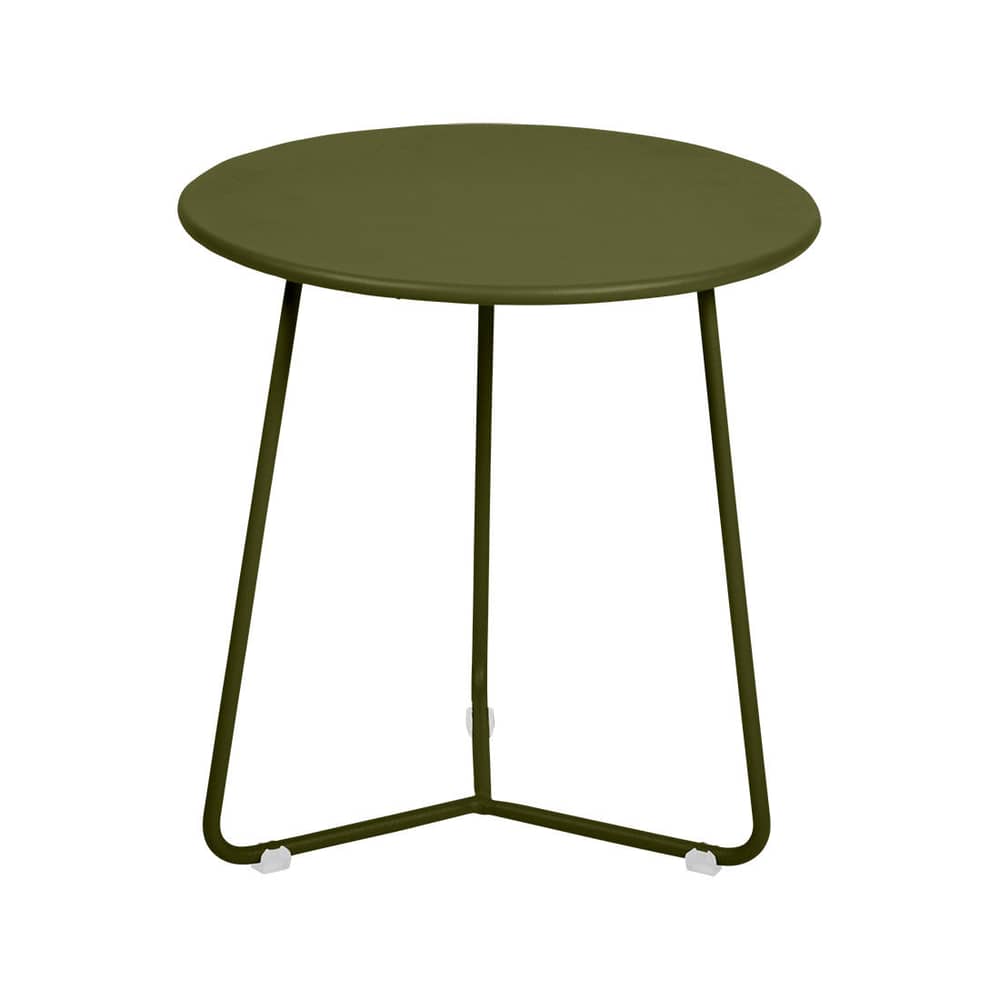 Tavolino d\'appoggio Cocotte metallo verde / Ø 34 x H 36 cm - Fermob - Pesto - Acciaio verniciato