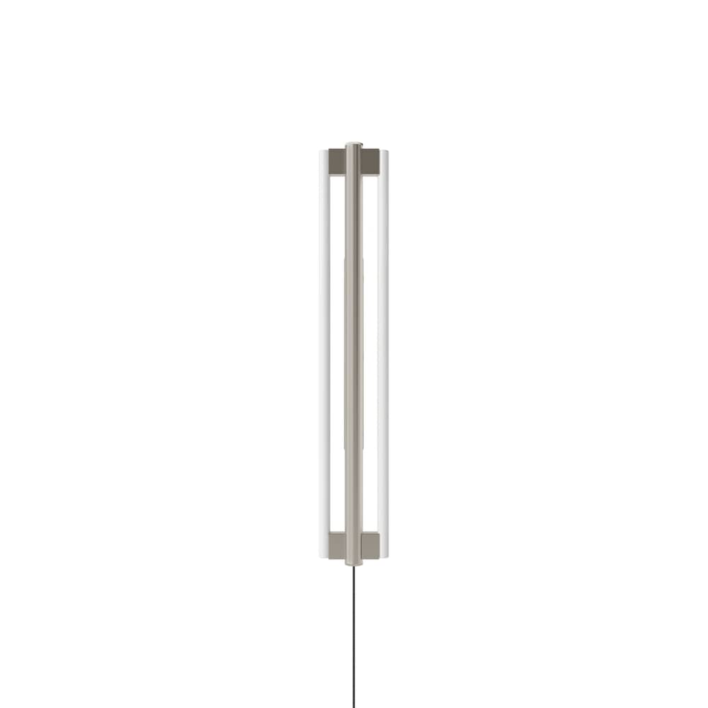 Eiffel Double Wall light with plug metal silver / H 100 cm - Frama  - H 100 cm - Stainless steel