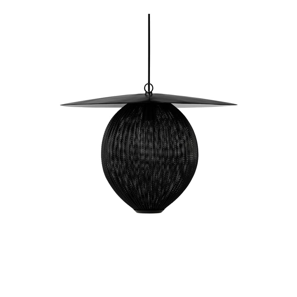 Pendelleuchte Satellite Medium metall schwarz / Matégot - Neuauflage des Originals aus dem Jahr 1953 - Gubi - Schwarz - rostfreier Stahl