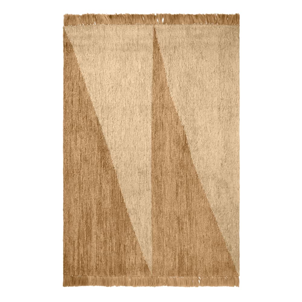 Studie Rug cane & fibres beige / 200 x 300 cm - Hand-woven Hessian - Ferm Living - 200 x 300 cm / Natural - Hessian