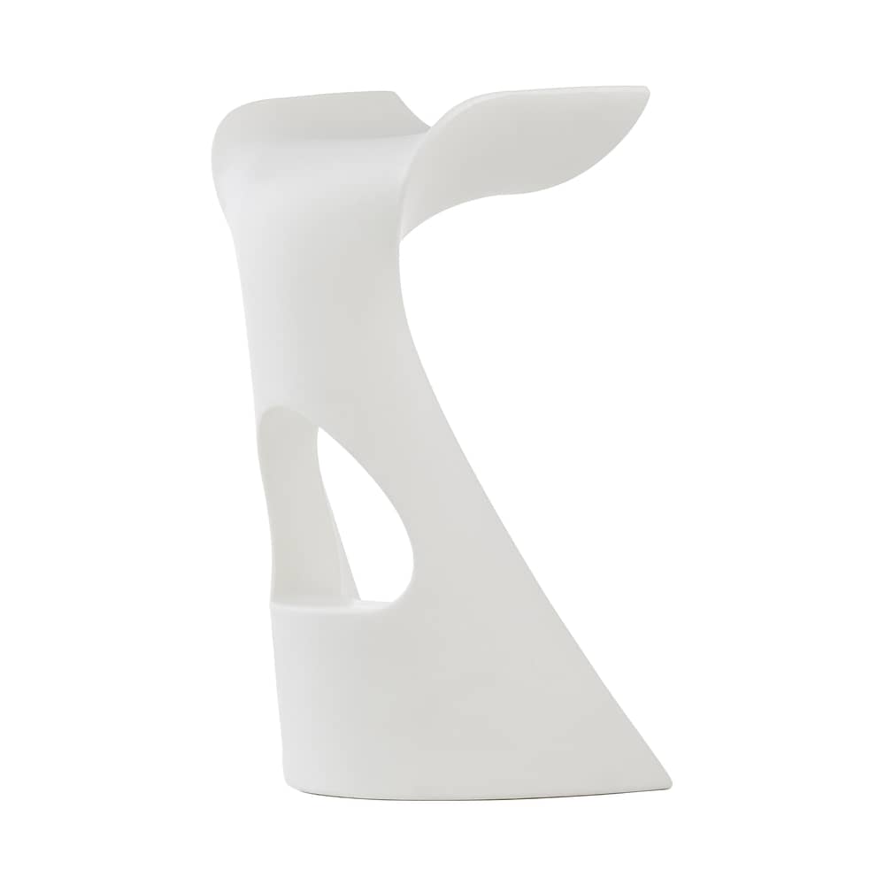 Tabouret de bar Koncord plastique blanc / H 70 cm - Slide - Blanc - Polyéthylène recyclable