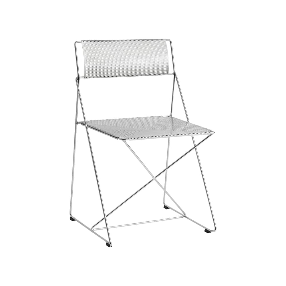 Hay X-Line INDOOR Stacking chair - chromed | Made In Design UK