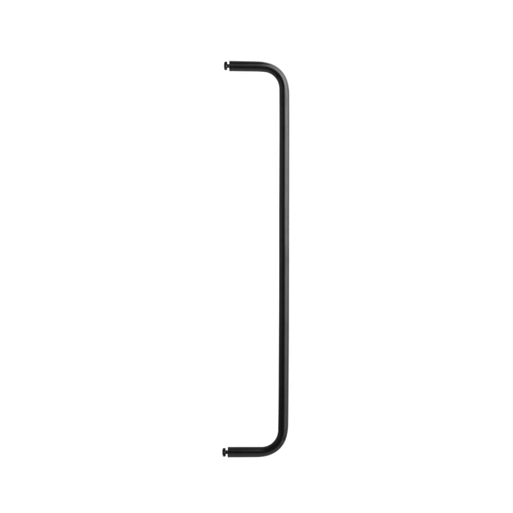  Suspension bar metal black / L 58 cm - For Perforated metal shelves - String Furniture - Black & White - Steel
