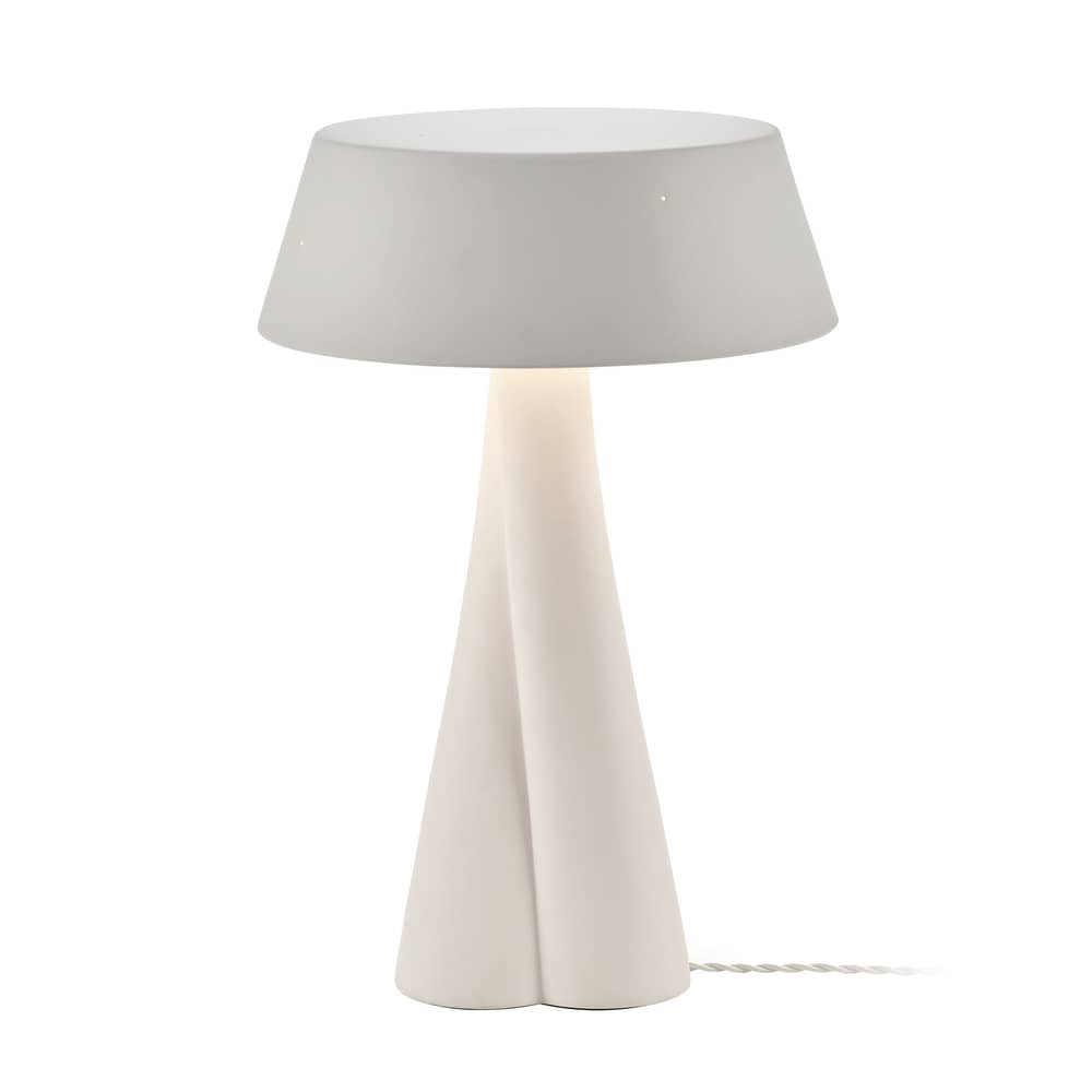 Tischleuchte Paulina 04 keramik weiß / Steinzeug - Ø 33 x H 51,5 cm - Serax - Weiß - Sandstein