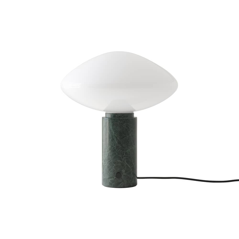 Lampada da tavolo Mist AP17 vetro verde / Marmo - Ø 37 x H 41 cm - &tradition - Verde Guatemala/Bianco - Marmo, Vetro soffiato a bocca