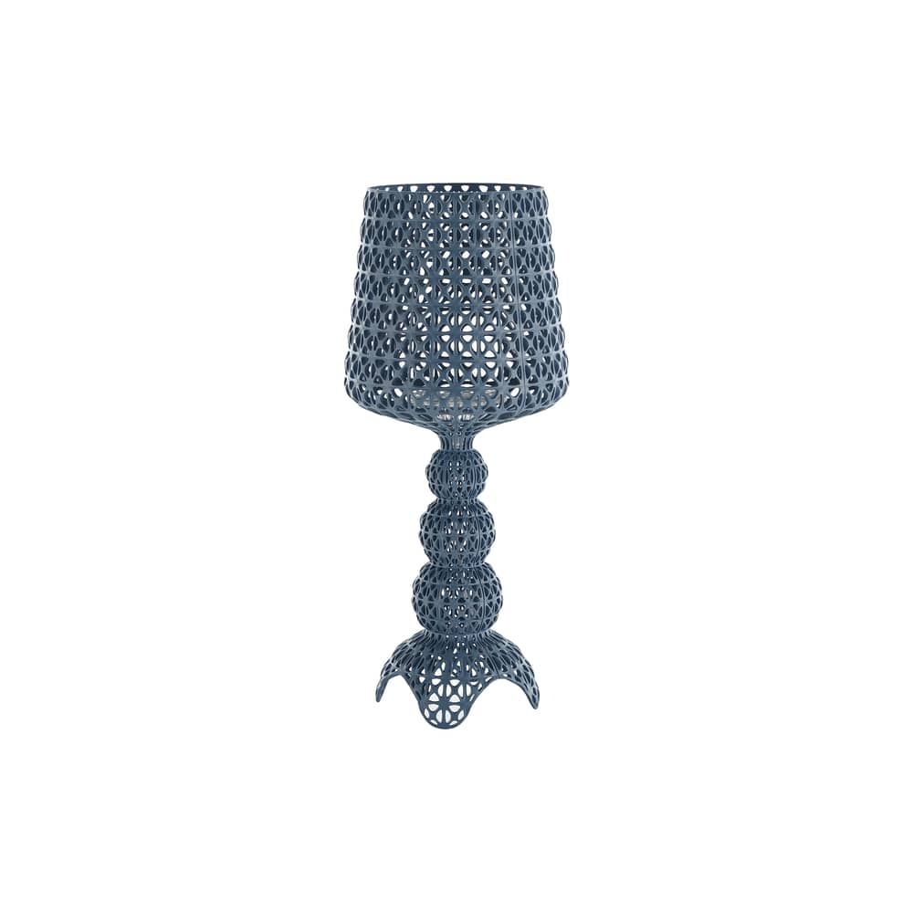 Lampe à poser Mini Kabuki LED / H 70 cm - Kartell - Bleu clair - Polycarbonate 2.0