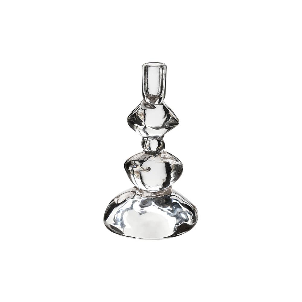 Portacandela  vetro trasparente Medio di Nienke Sikkem / H 23 cm - HK LIVING - Trasparente - Vetro