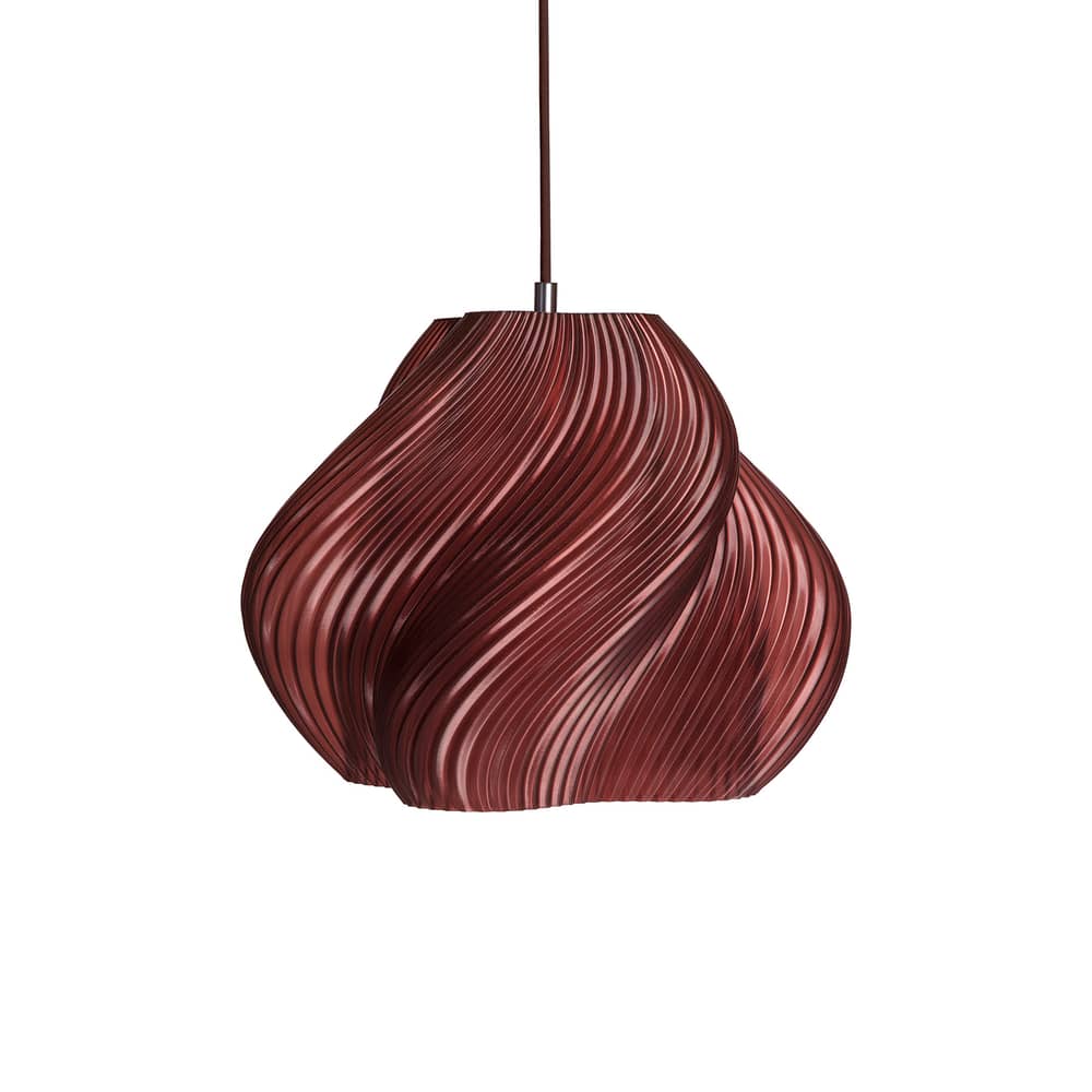 Suspension Soft Serve 02 rouge / Ø 31 x H 25 cm - CRÈME ATELIER - Cerise - PLA recyclé