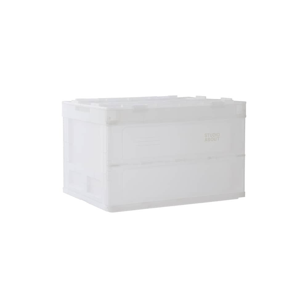 Boîte Blox Large plastique transparent / 59.5 x 41 x H 38.5 cm - STUDIO ABOUT - 59.5 x 41 x H 38.5 cm - Polypropylène