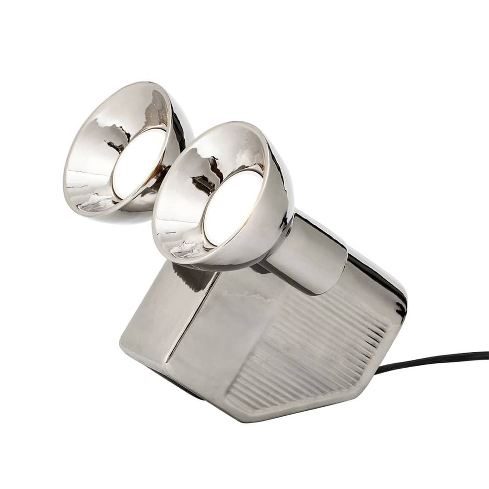 Lampe de table Olo   - Moustache - Platine - Céramique émaillée