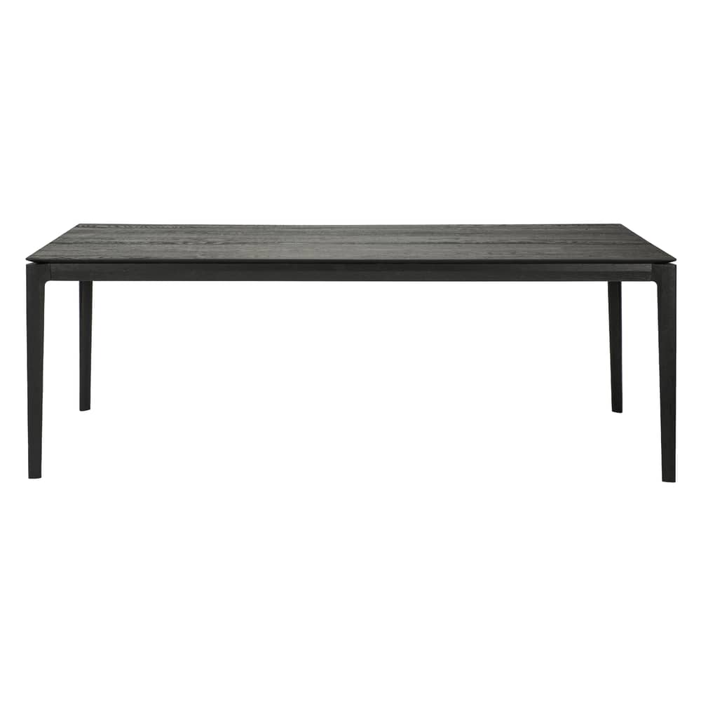 rechteckiger Tisch Bok holz schwarz / Eiche massiv  - 240 x 100 cm / 10 Personen - Ethnicraft - 240 x 100 cm / Schwarz - Getöntes Eichenholz