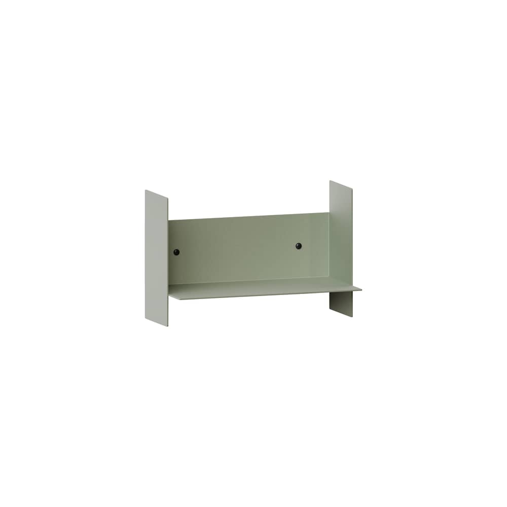Scaffale Pli metallo verde / L 30 x P 15 cm - TIPTOE - Grigio eucalipto - Acciaio termolaccato