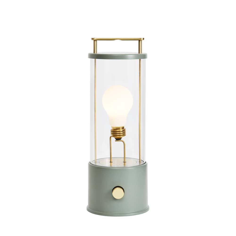The Muse Wireless rechargeable outdoor lamp metal green / IP44 - TALA - Pleasure Garden green - Aluminium, Borosilicated glass, Solid brass