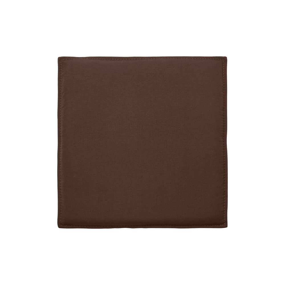 Accessoire / Galette d\'assise pour chaise & fauteuil de repas Dapple - Ferm Living - Chocolat foncé - Mousse, Tissu outdoor