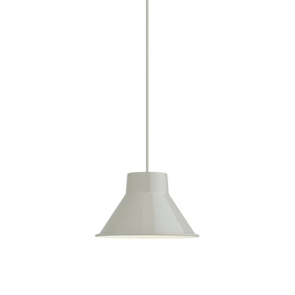 Pendelleuchte Top metall grau / Ø 21 x H 13 cm - Stahl - Muuto - Grau - Stahl