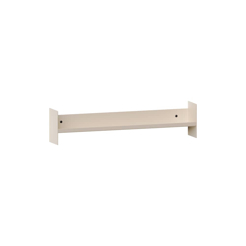 Étagère Pli Slim métal blanc / L 60 x P 10 cm - TIPTOE - Blanc crème - Acier thermolaqué