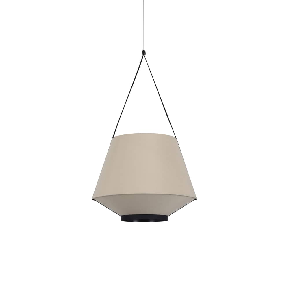 Suspension Carrie Small tissu beige / Ø 45 x H 82 cm - Lin / Seconde vie - Forestier - Sable - Lin